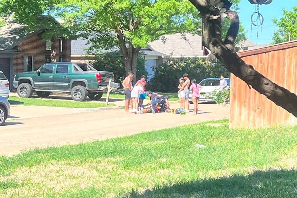 A doorbell camera captured the teen lying on the pavement, surrounded by first responders tending to the unconscious teen