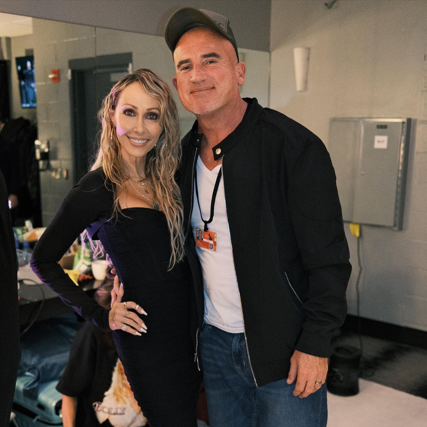 Tish Cyrus and Dominic Purcell. 