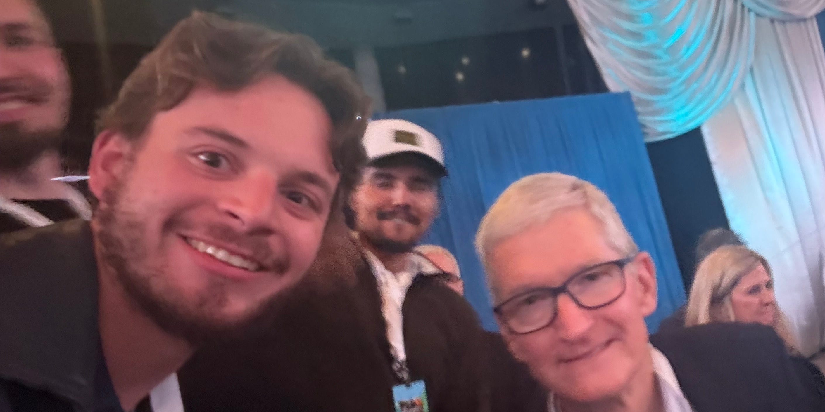 John Di Bella III and Apple CEO Tim Cook.