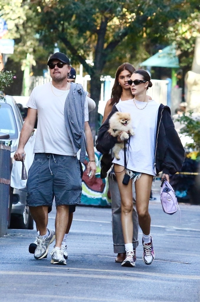 Leonardo DiCaprio and Vittoria Ceretti  in NYC in October 2024