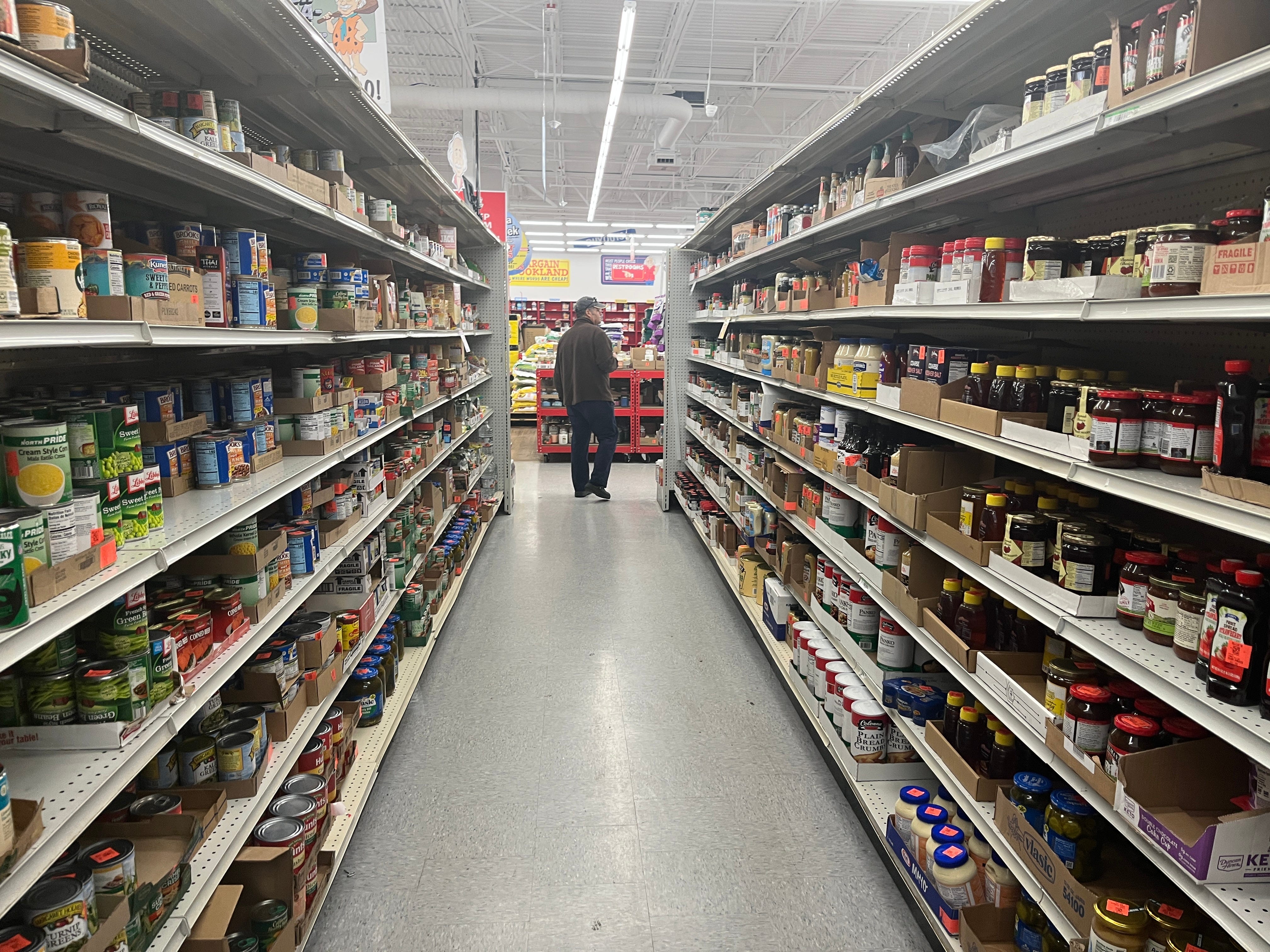 Groceries at Ollie's Bargain Outlet.