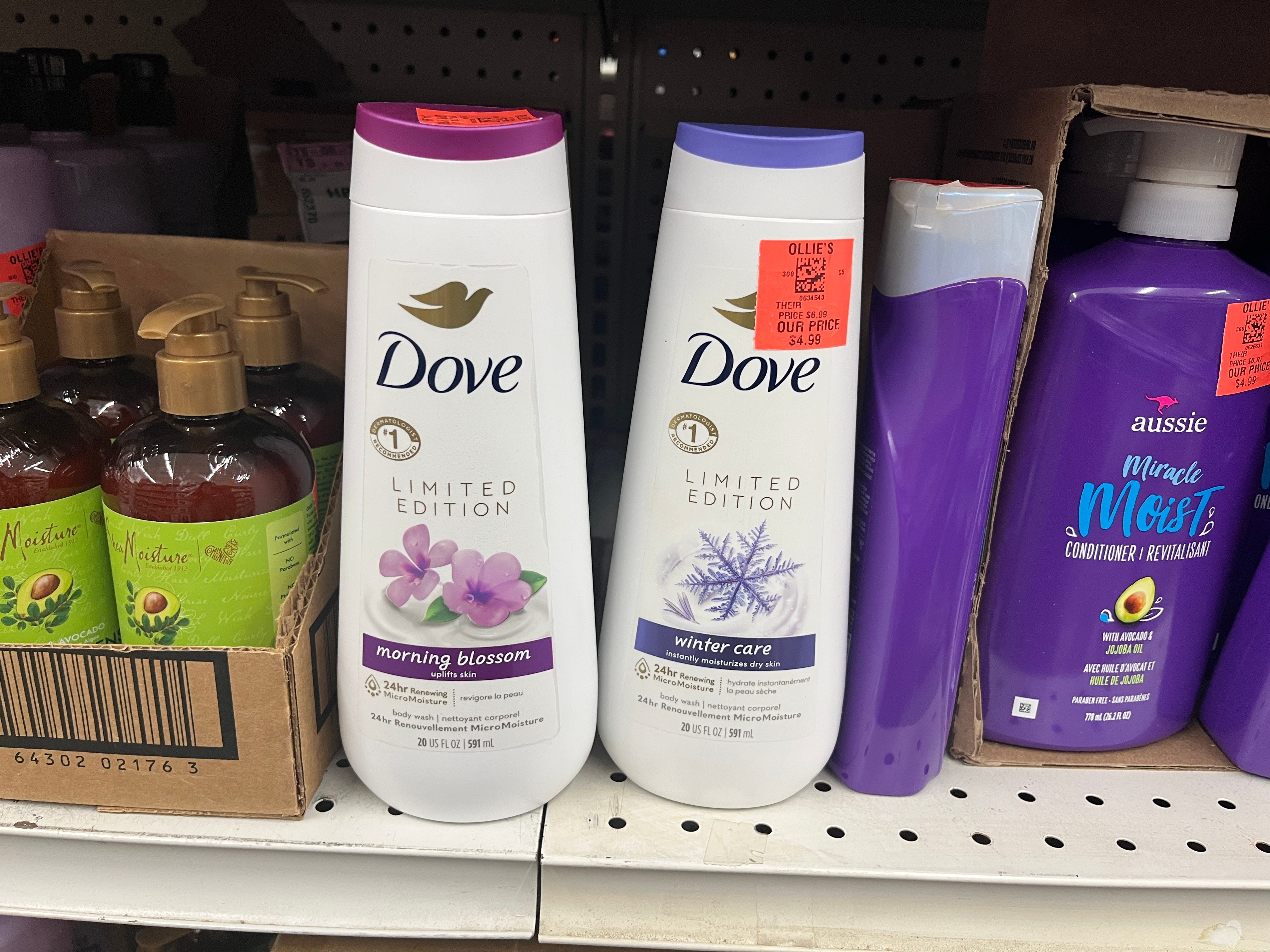 Dove body wash at Ollie's Bargain Outlet.