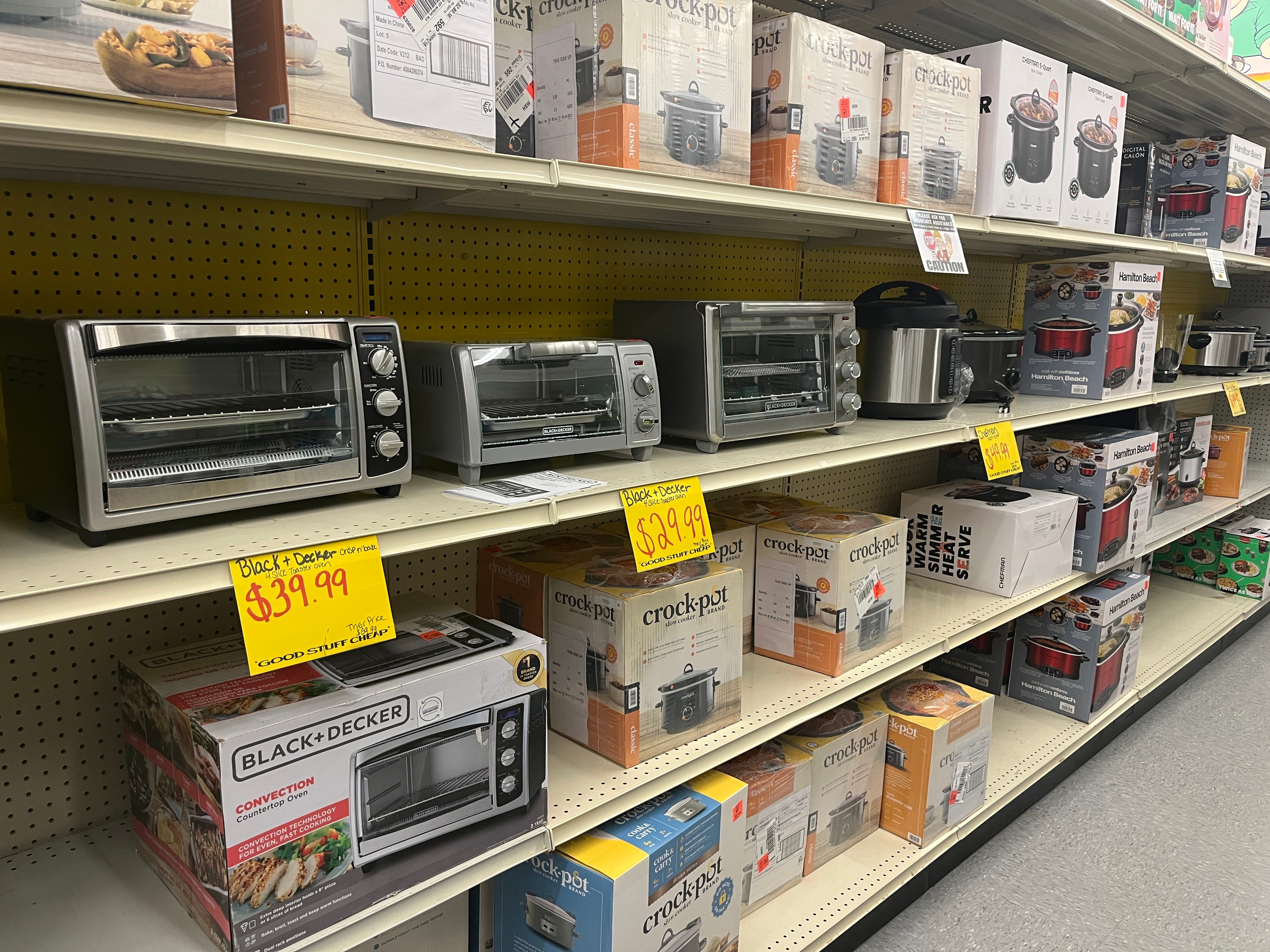 Toaster ovens at Ollie's Bargain Outlet.