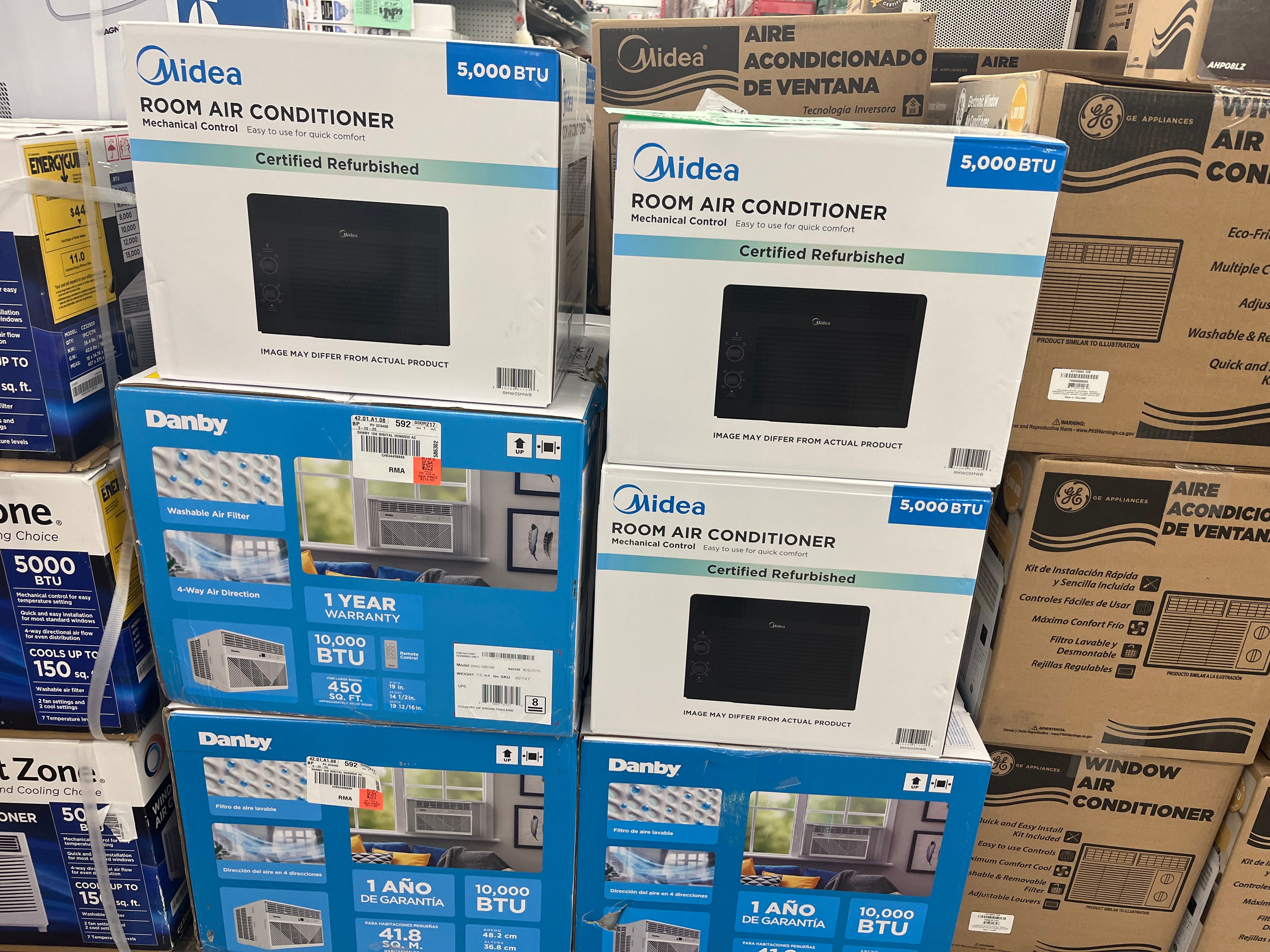 Refurbished air conditioners at Ollie's Bargain Outlet.