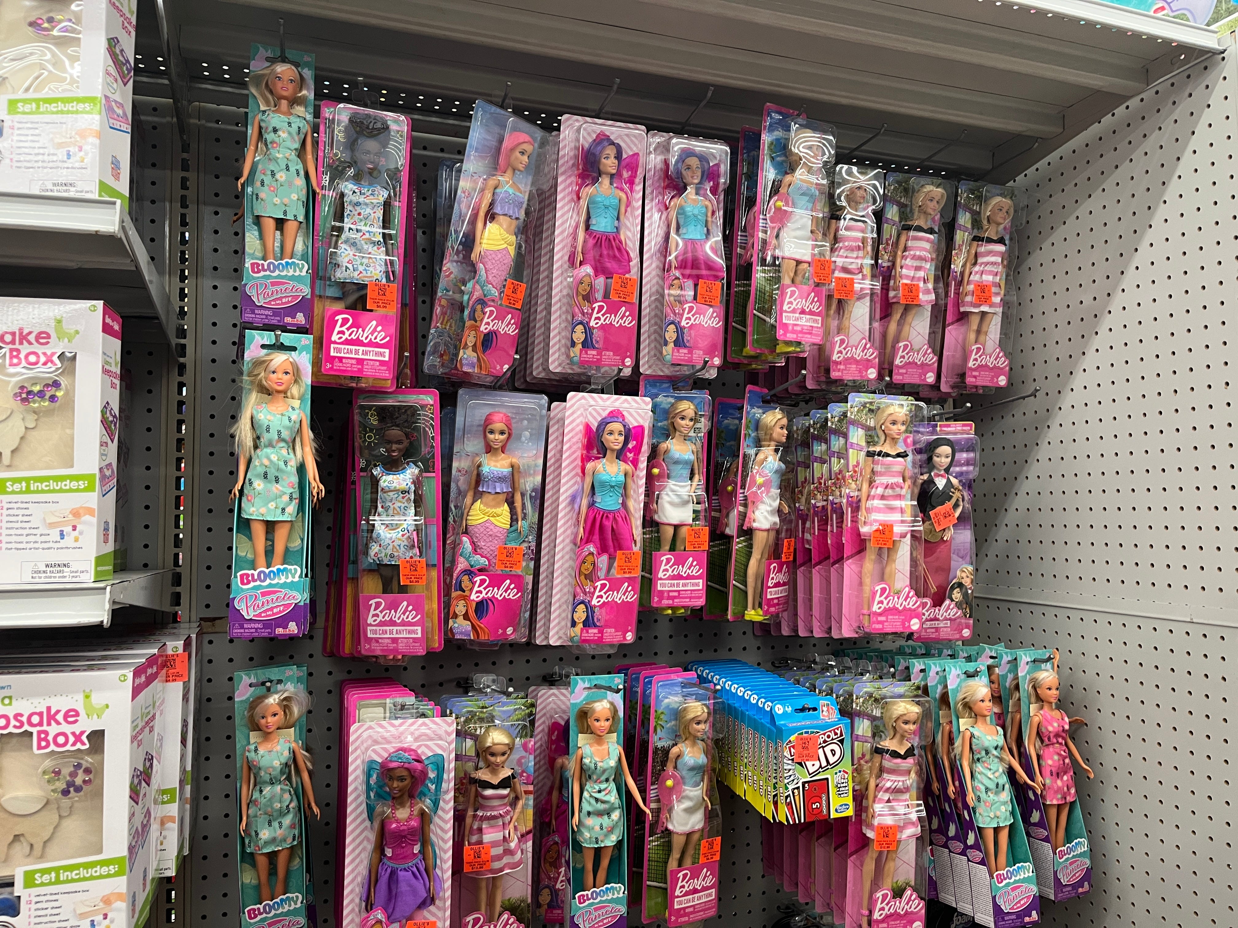 Barbies at Ollie's Bargain Outlet.