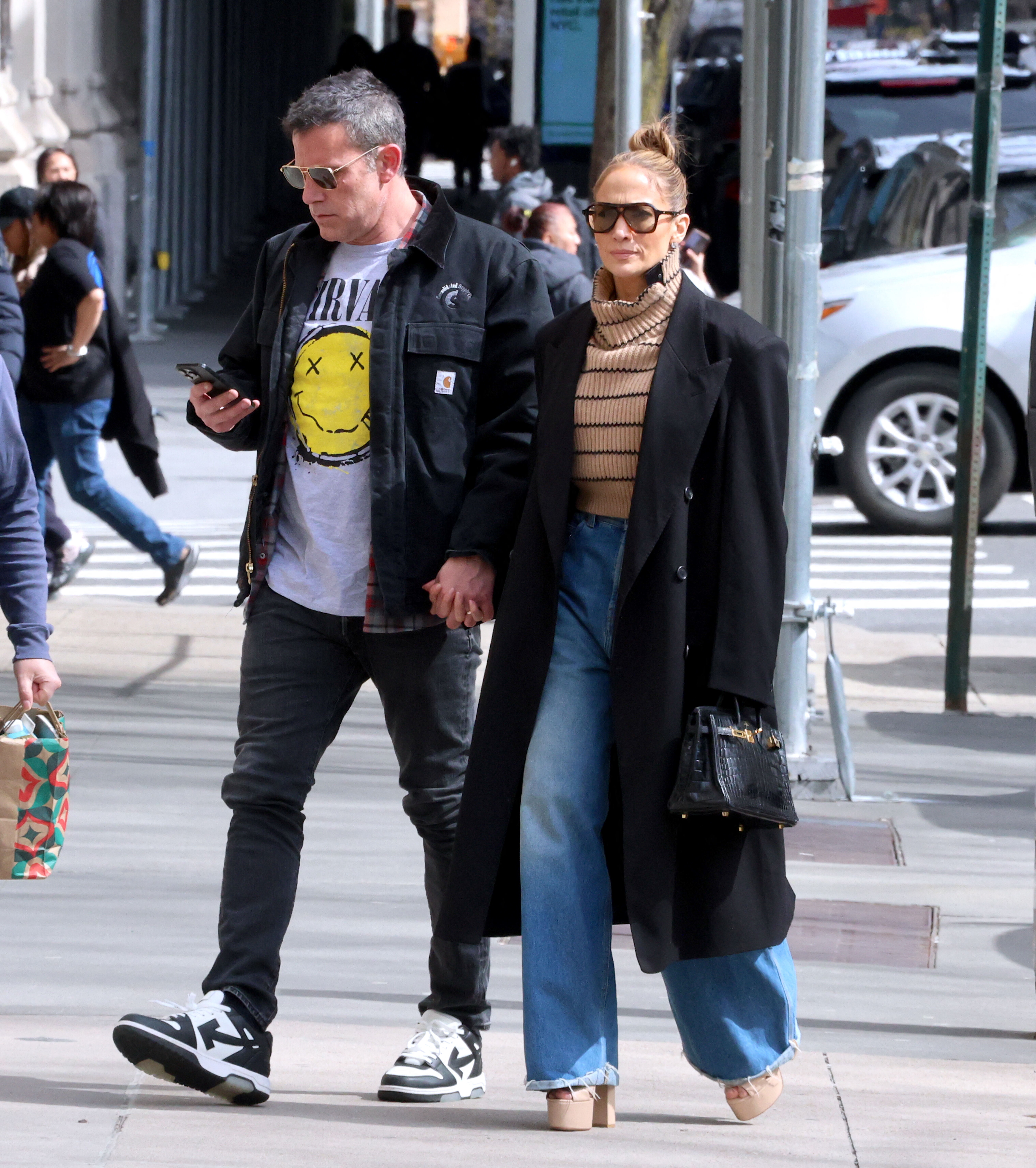 Ben Affleck and Jennifer Lopez in New York in March 2024