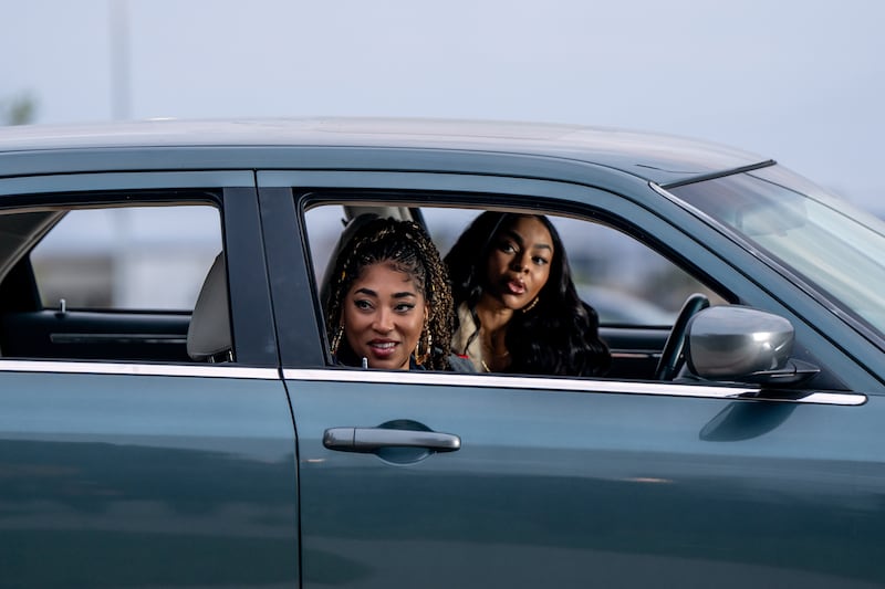 Adriyan Rae as Brittany and Paigion Walker as Tiffany