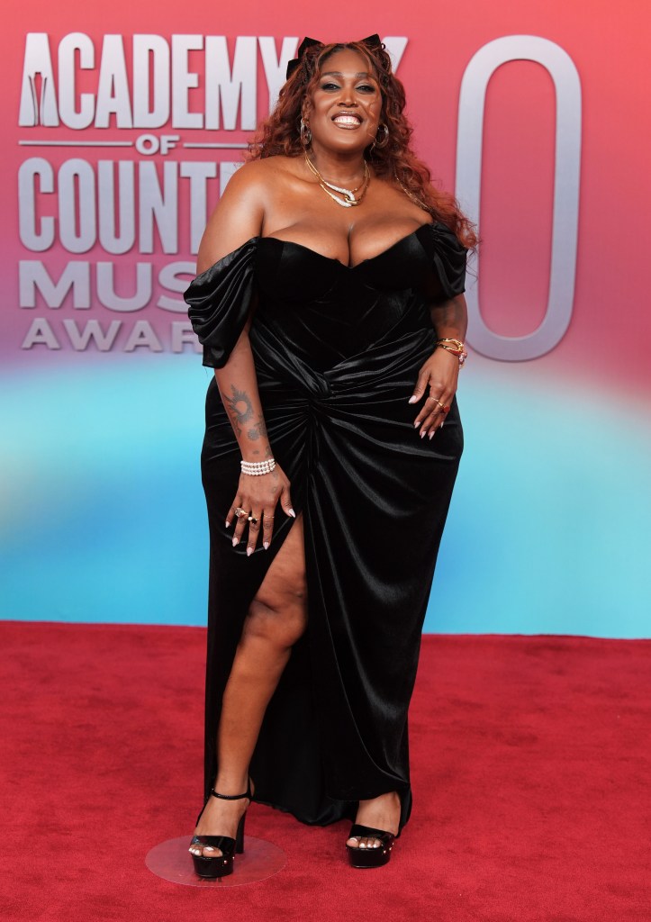 Brittney Spencer arrives at the 60th annual Academy of Country Music Awards