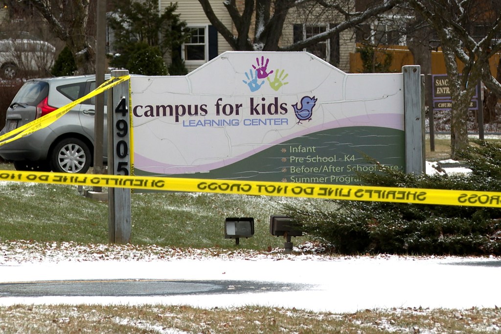 Police tape remained after a shooting Monday at Abundant Life Christian School on Wednesday, Dec. 18, 2024 in Madison, Wis.