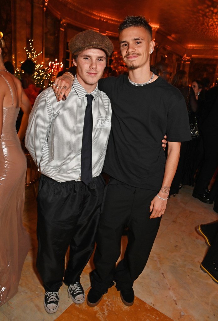 Romeo and Cruz Beckham via Instagram in April 2025