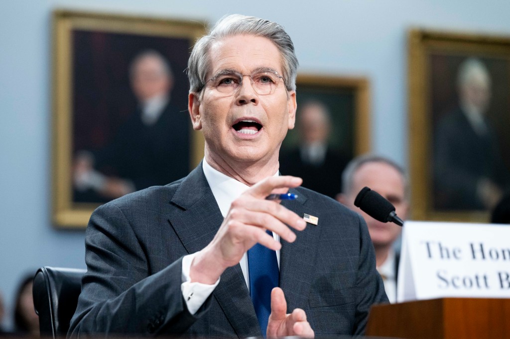 Treasury Secretary Scott Bessent speaking at a Congressional Hearing in Washington, D.C.