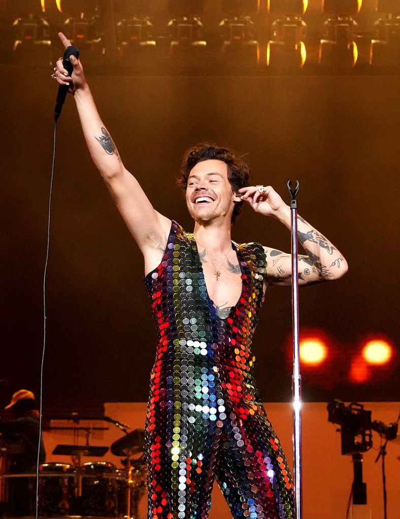 Harry Styles in April 2022 Coachella performance
