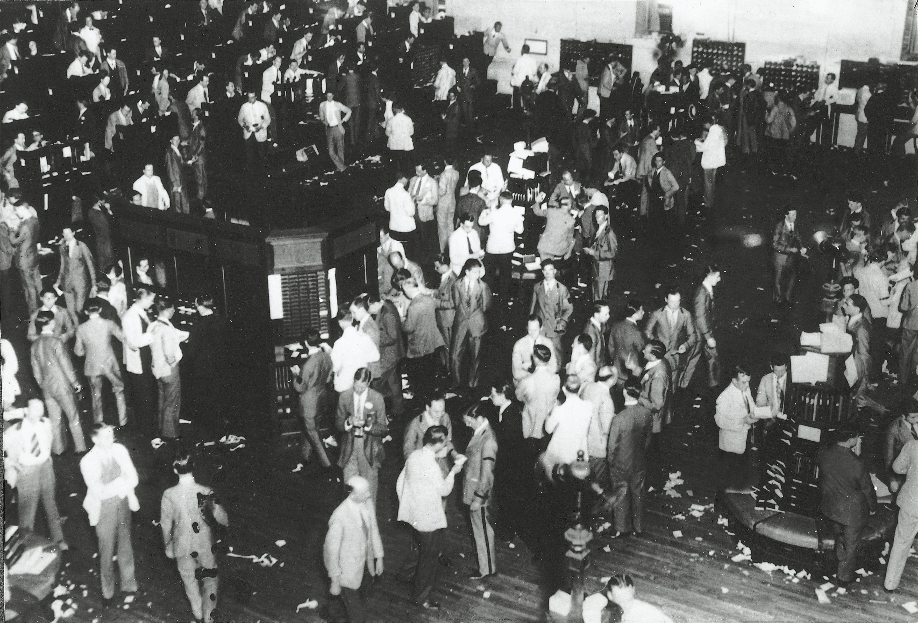 Inside the New York Stock Exchange during the 1929 market crash