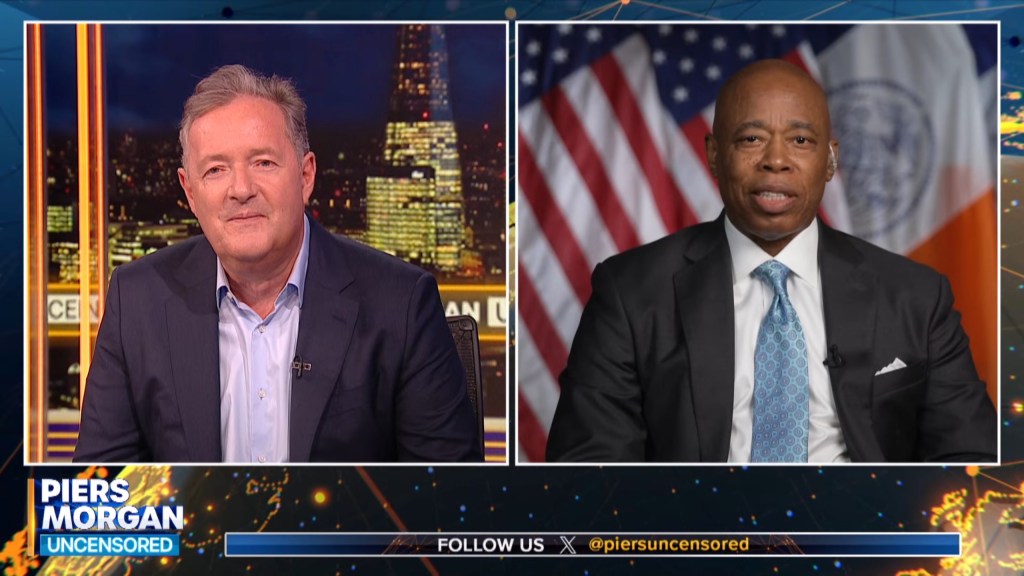Piers Morgan and Eric Adams