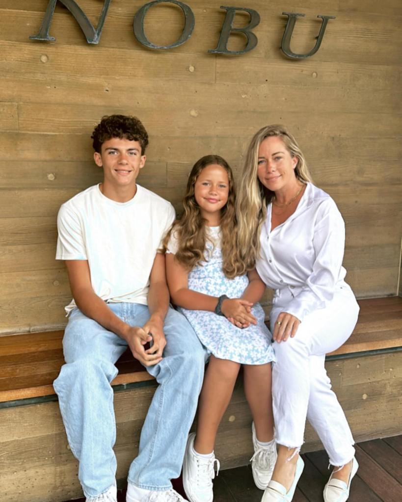 Kendra Wilkinson and kids via Instagram in June 2024