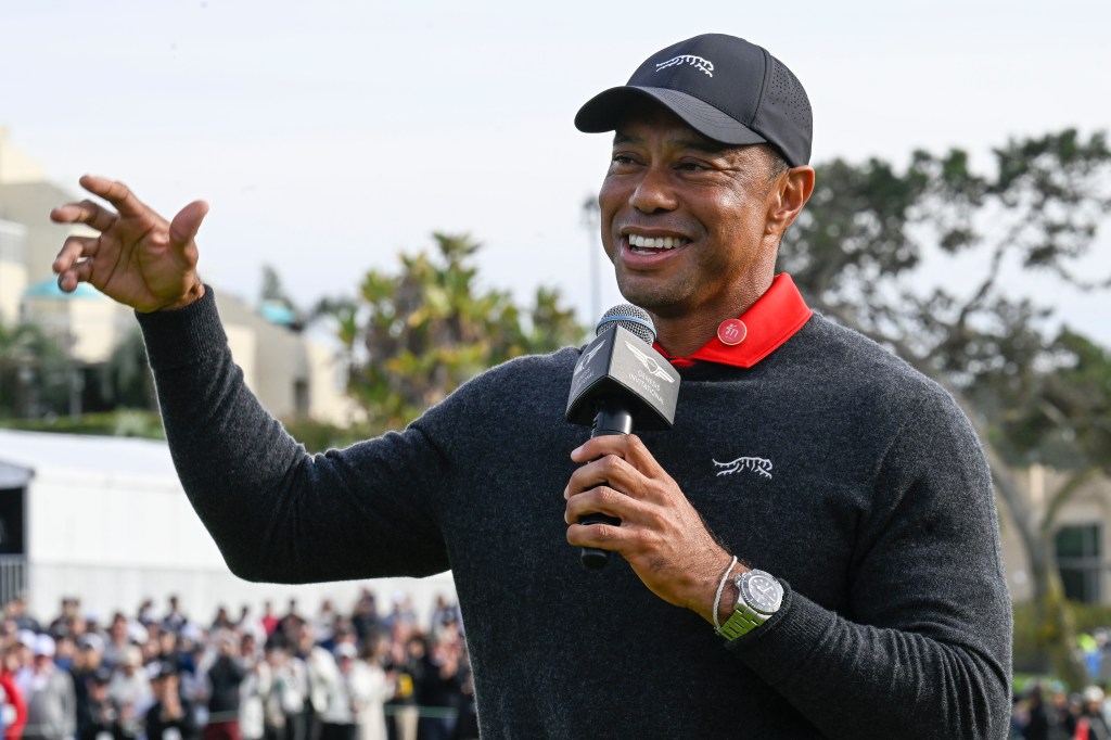 Tiger Woods in February 2025
