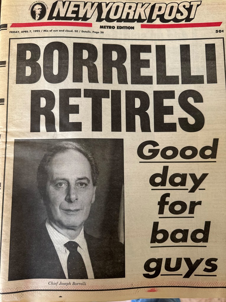 Joseph Borrellli Retires New York Post Cover