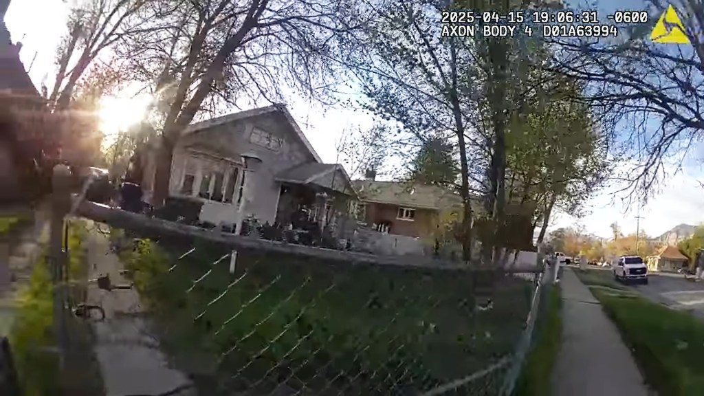 Police had been serving a  warrant for a welfare check on the owner of the house (pictured.)