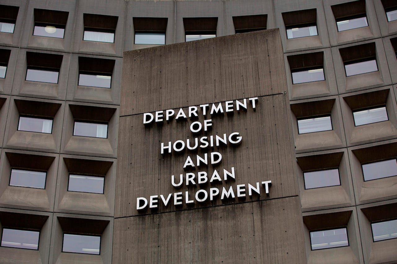 The US Department of Housing and Urban Development headquarters in Washington, DC.