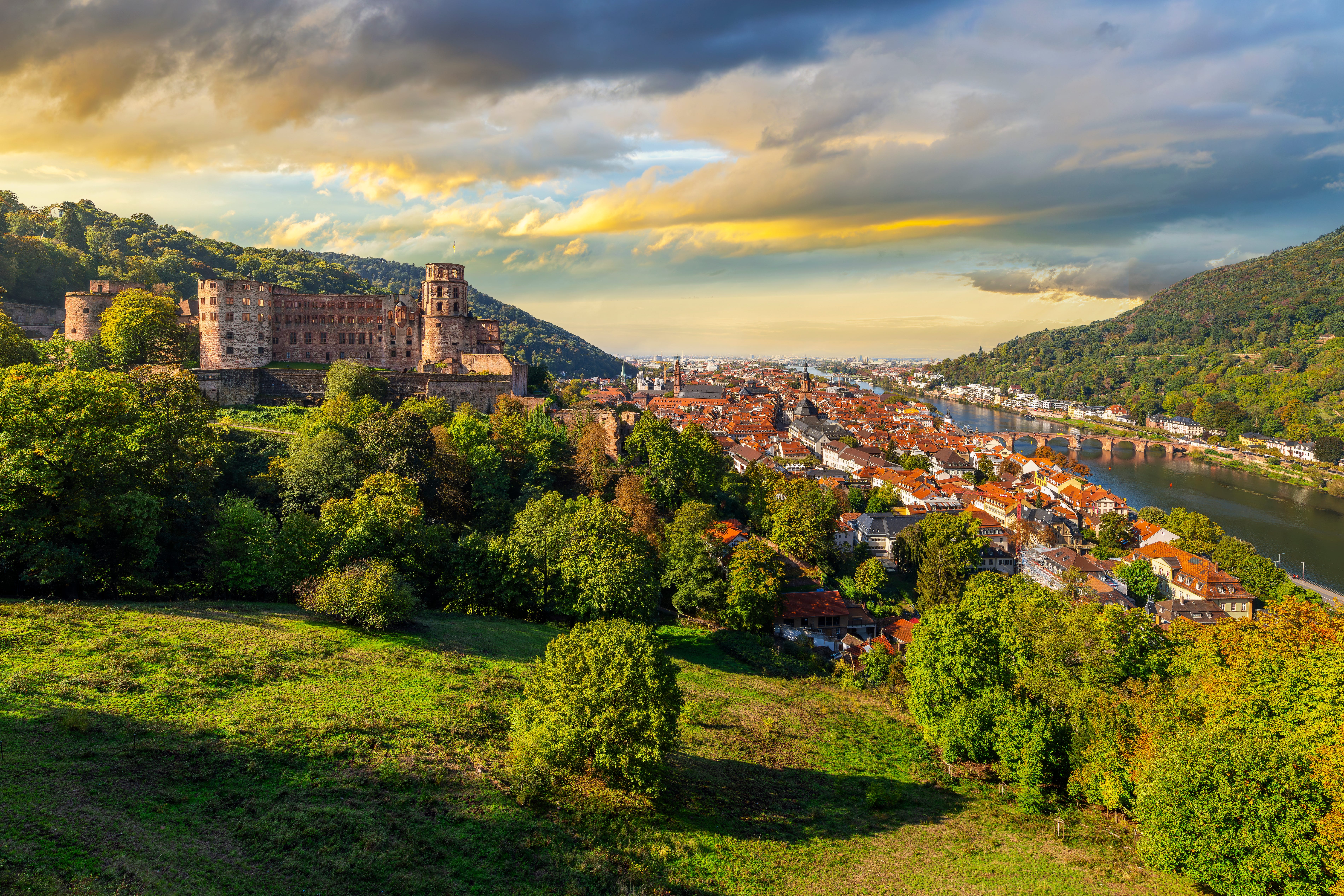 A view of Heidelberg Castle.