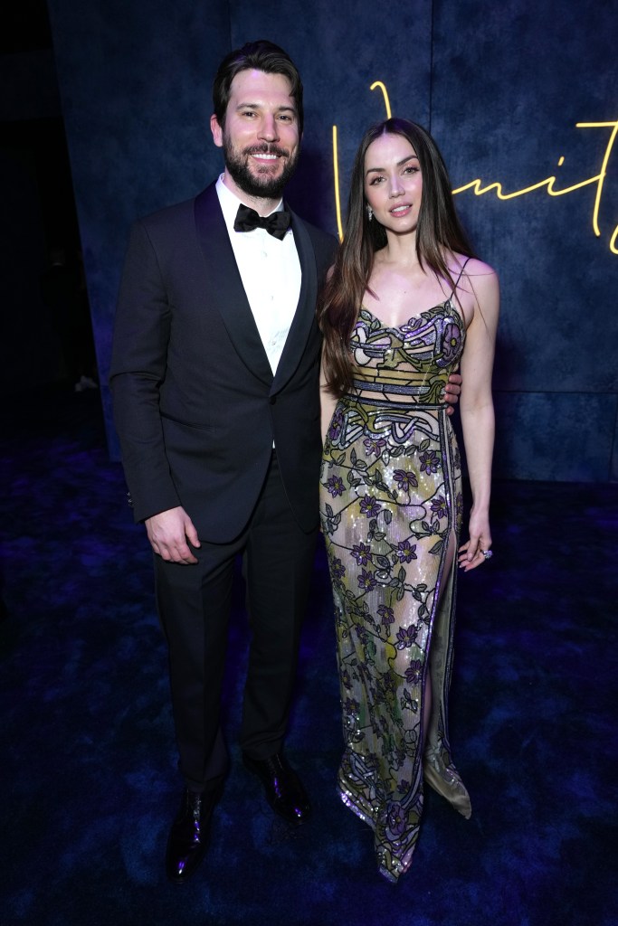 Paul Boukadakis and Ana de Armas on the red carpet. 