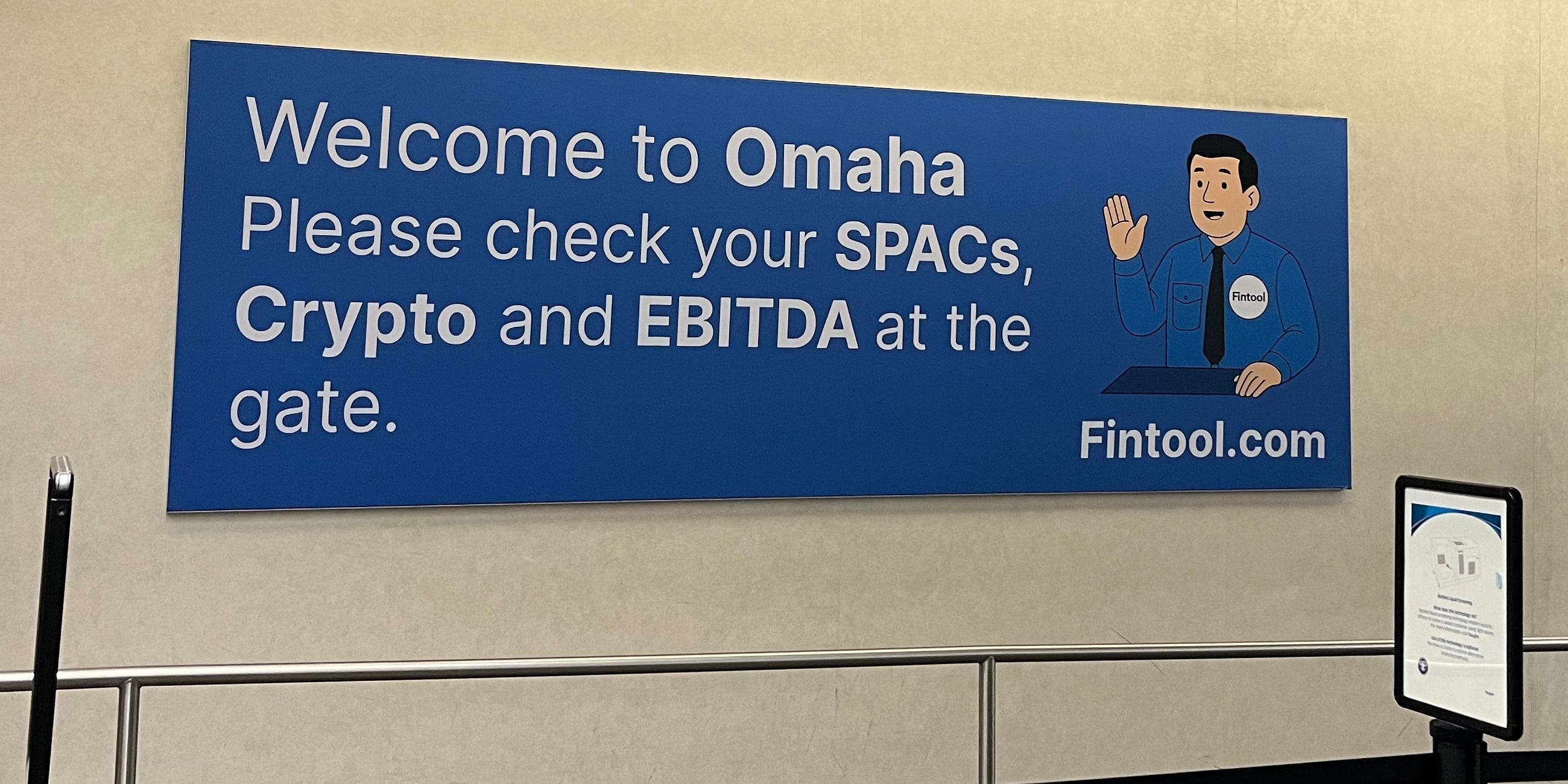 A wall ad in Omaha's airport.
