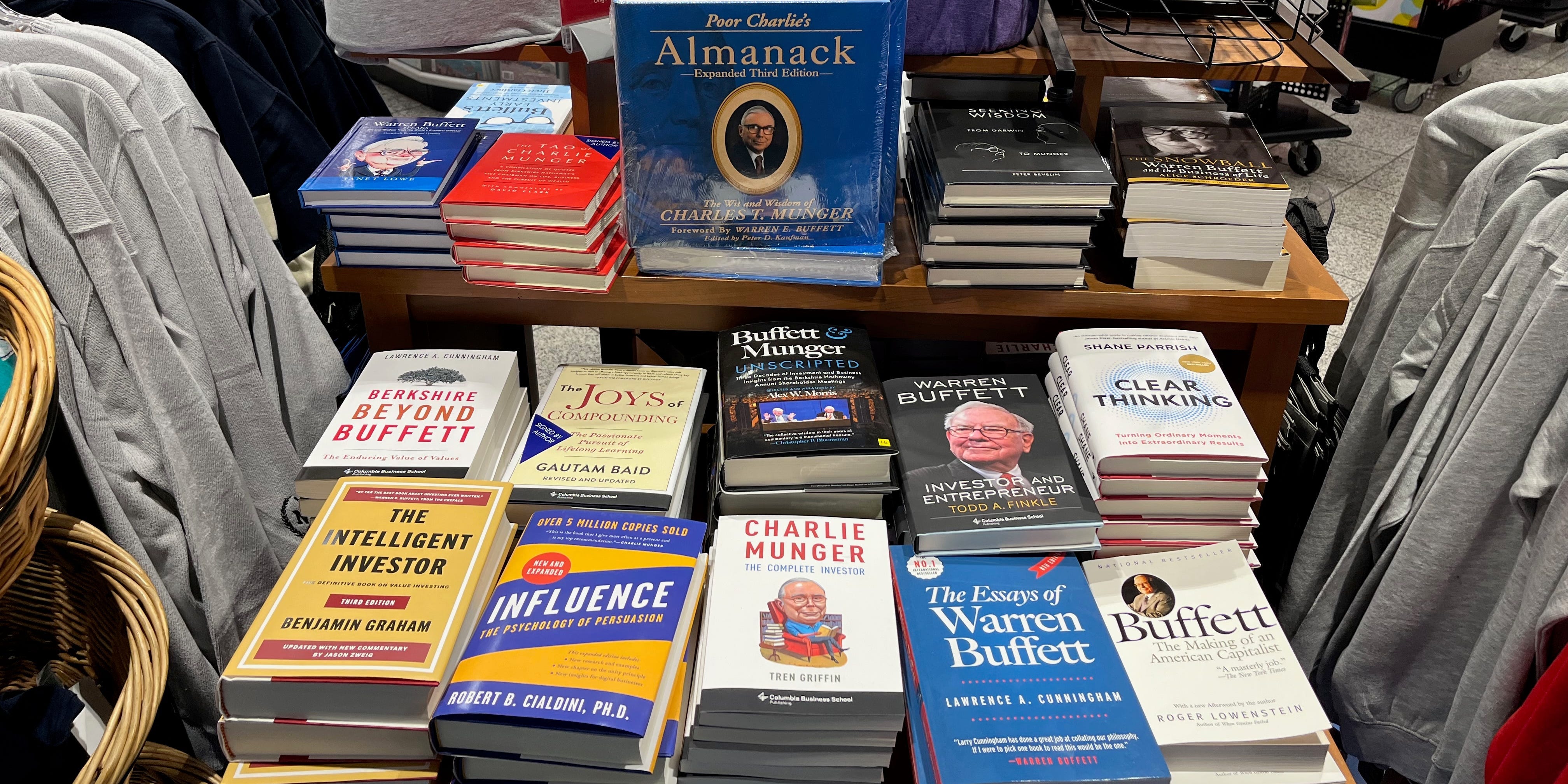 A bookstore in Omaha airport stocked lots of Berkshire-related books.