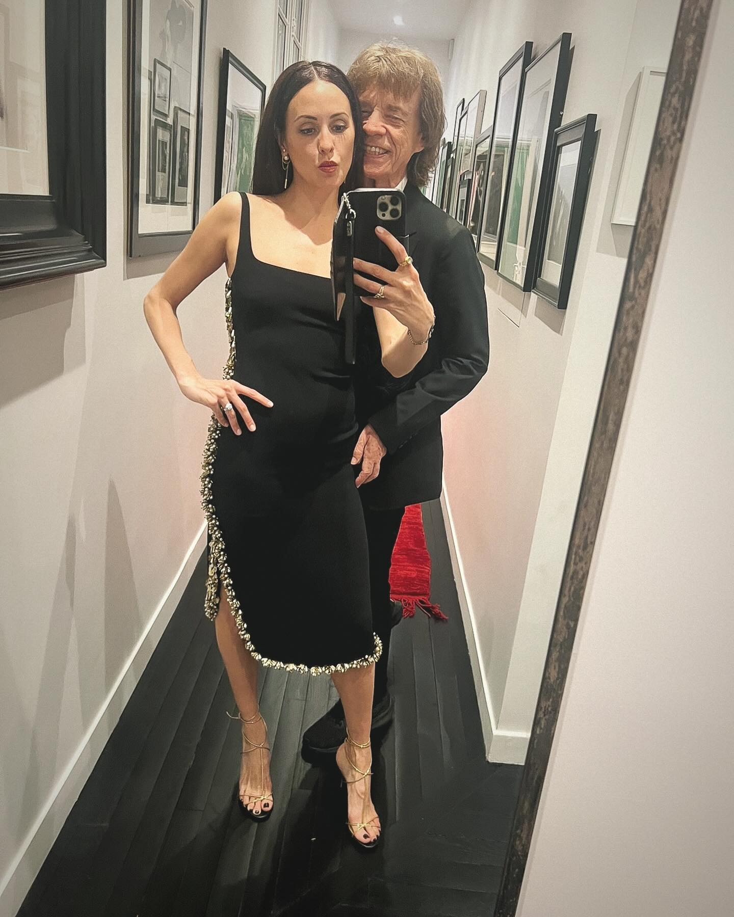 Melanie Hamrick and Mick Jagger.