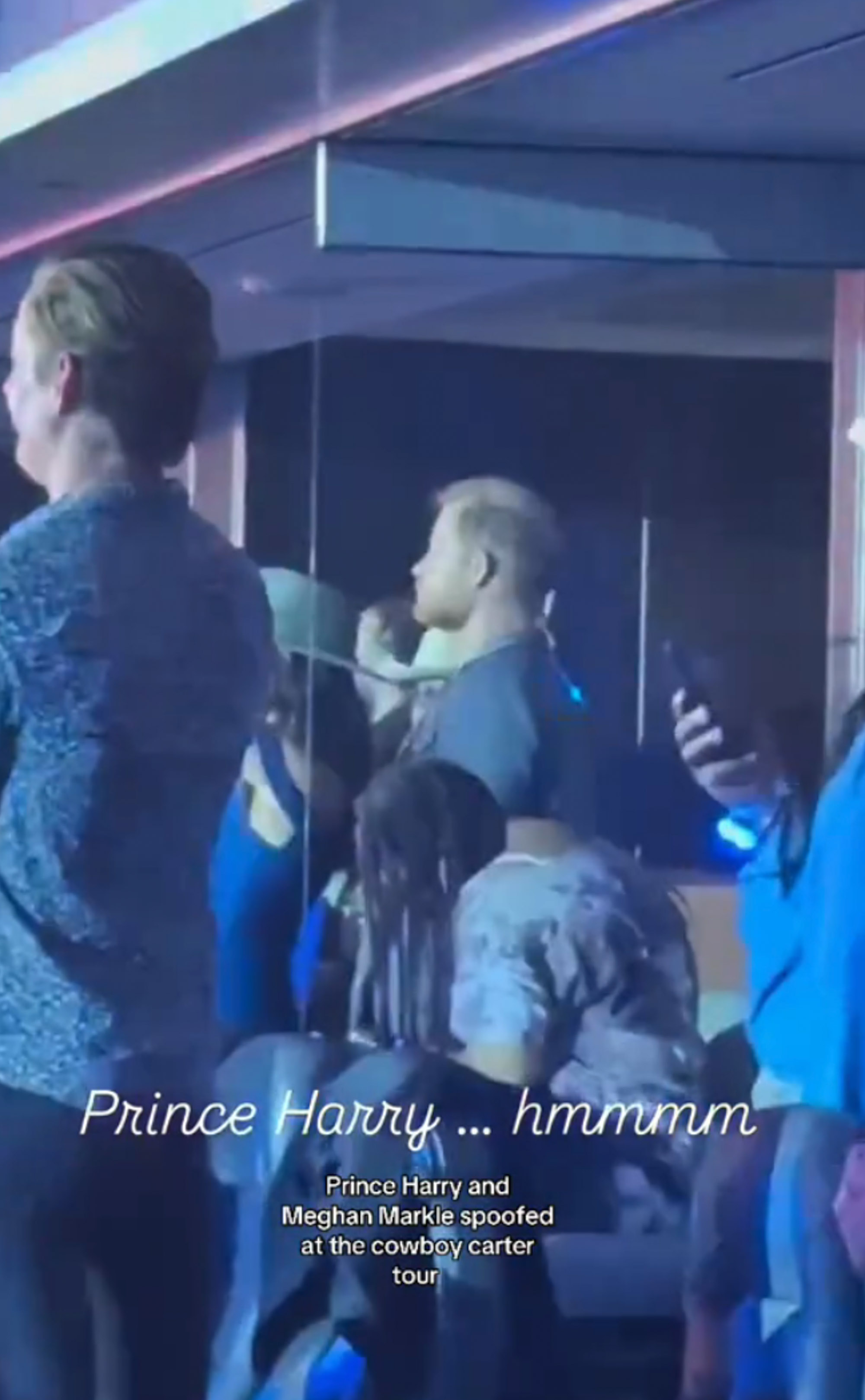 Prince Harry at Beyoncé's concert.