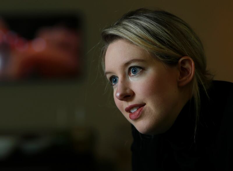 Elizabeth Holmes.