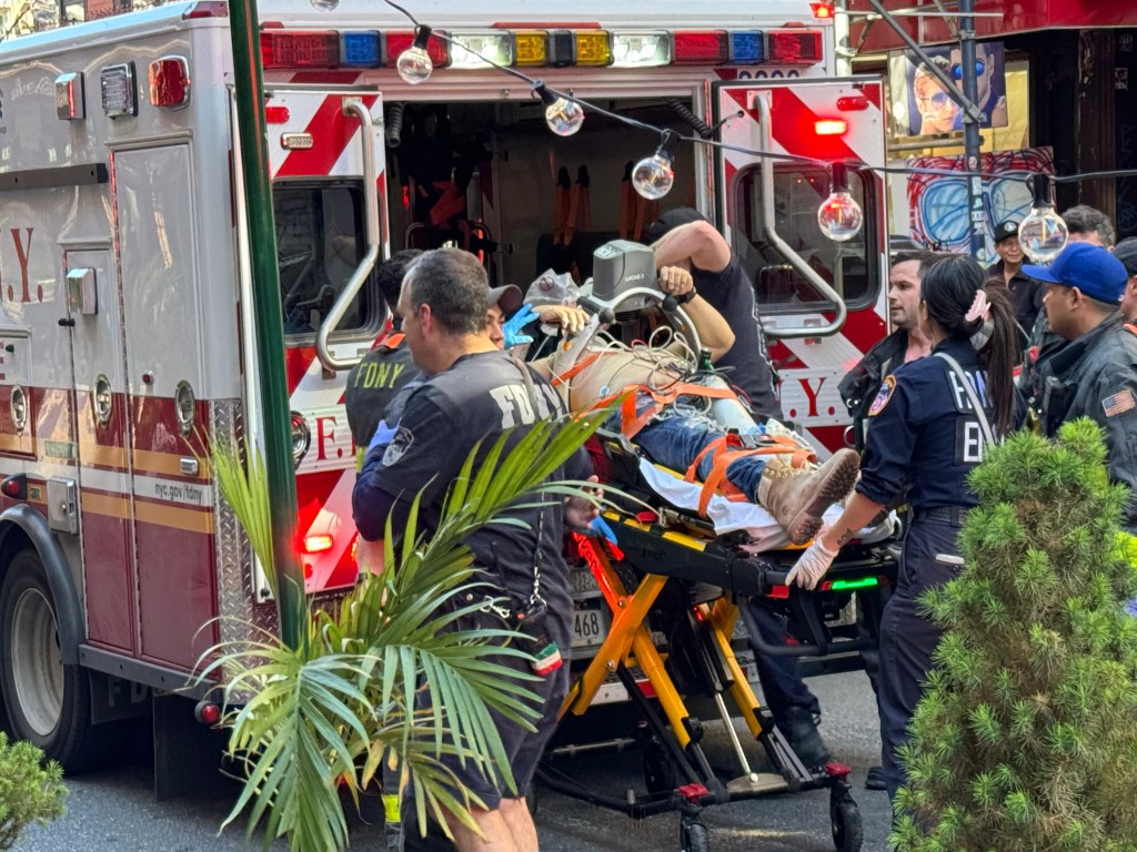 One man received CPR as he was transferred to the a nearby hospital, where he later died. 