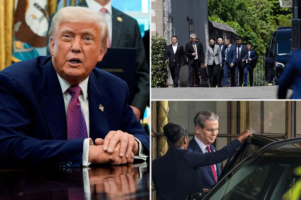 Trump says ‘total reset negotiated’ with China during intense 10-hour tariff talks in Geneva