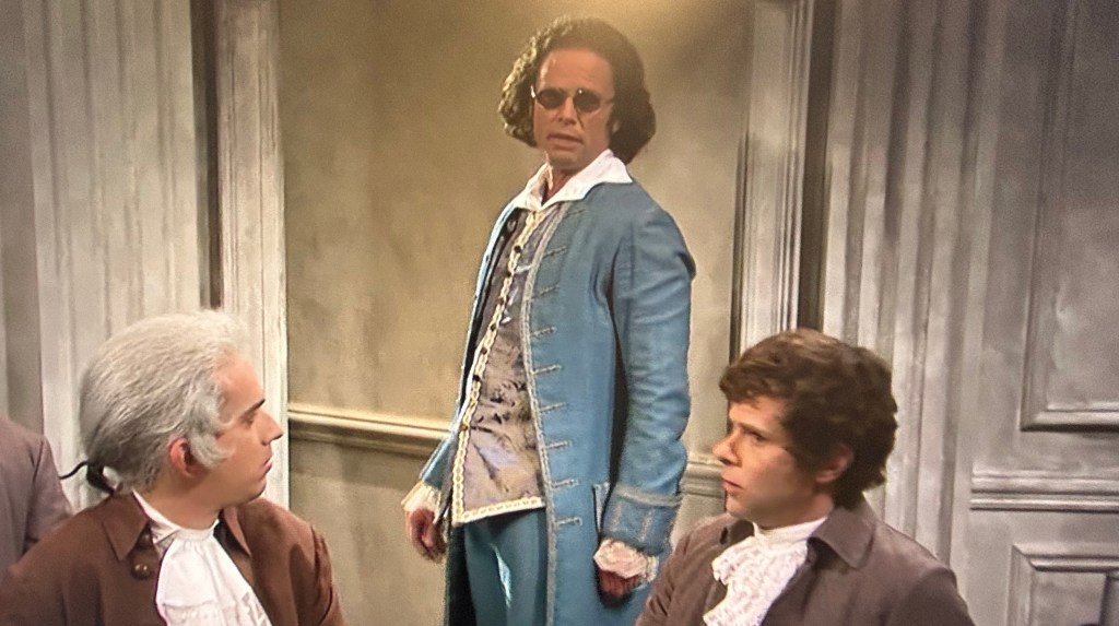 ‘SNL’: Walton Goggins Brings Guns To The Constitution In Founding Fathers Sketch