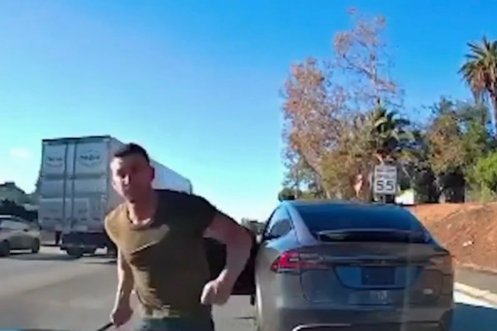 Radimak was captured on dashcam video attacking multiple cars in Southern California in January 2023.