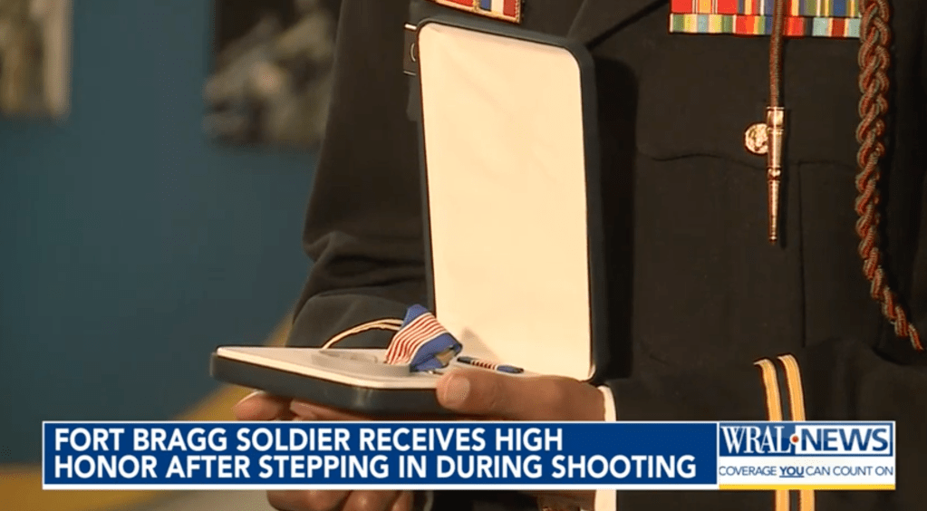 The Soldier's Medal is presented to those deemed heroic through 