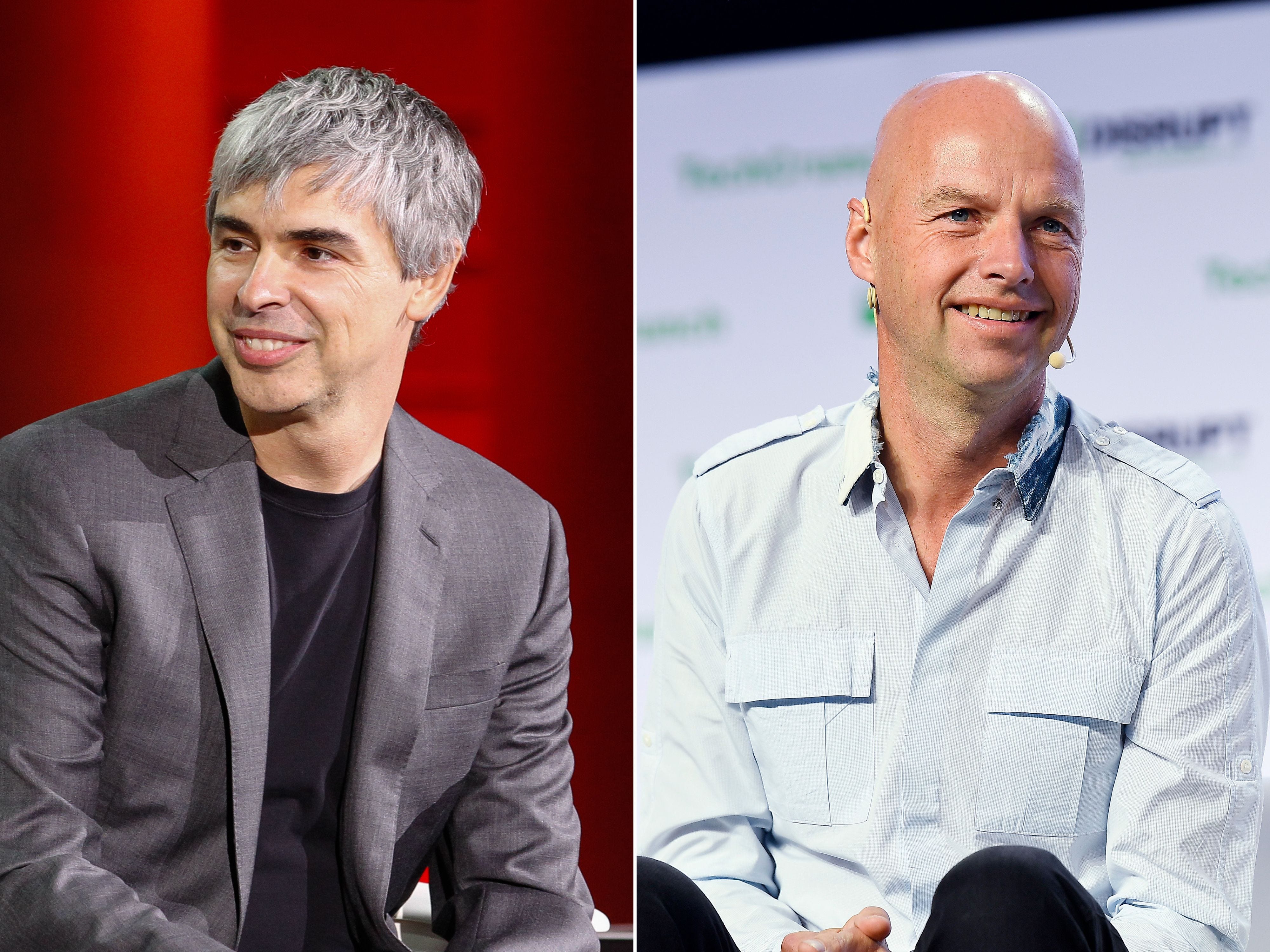 Larry Page and Sebastian Thrun