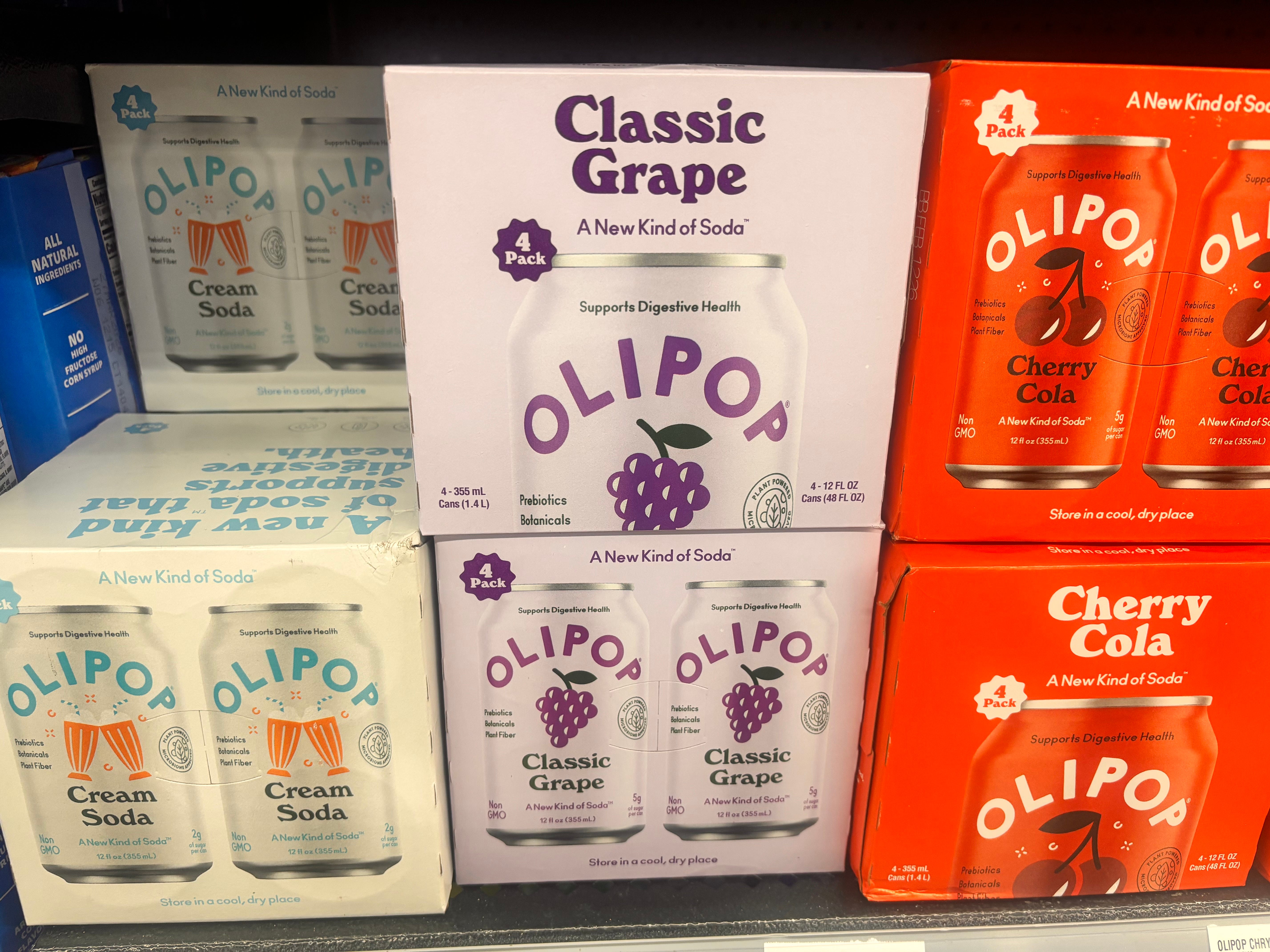 Olipop classic grape