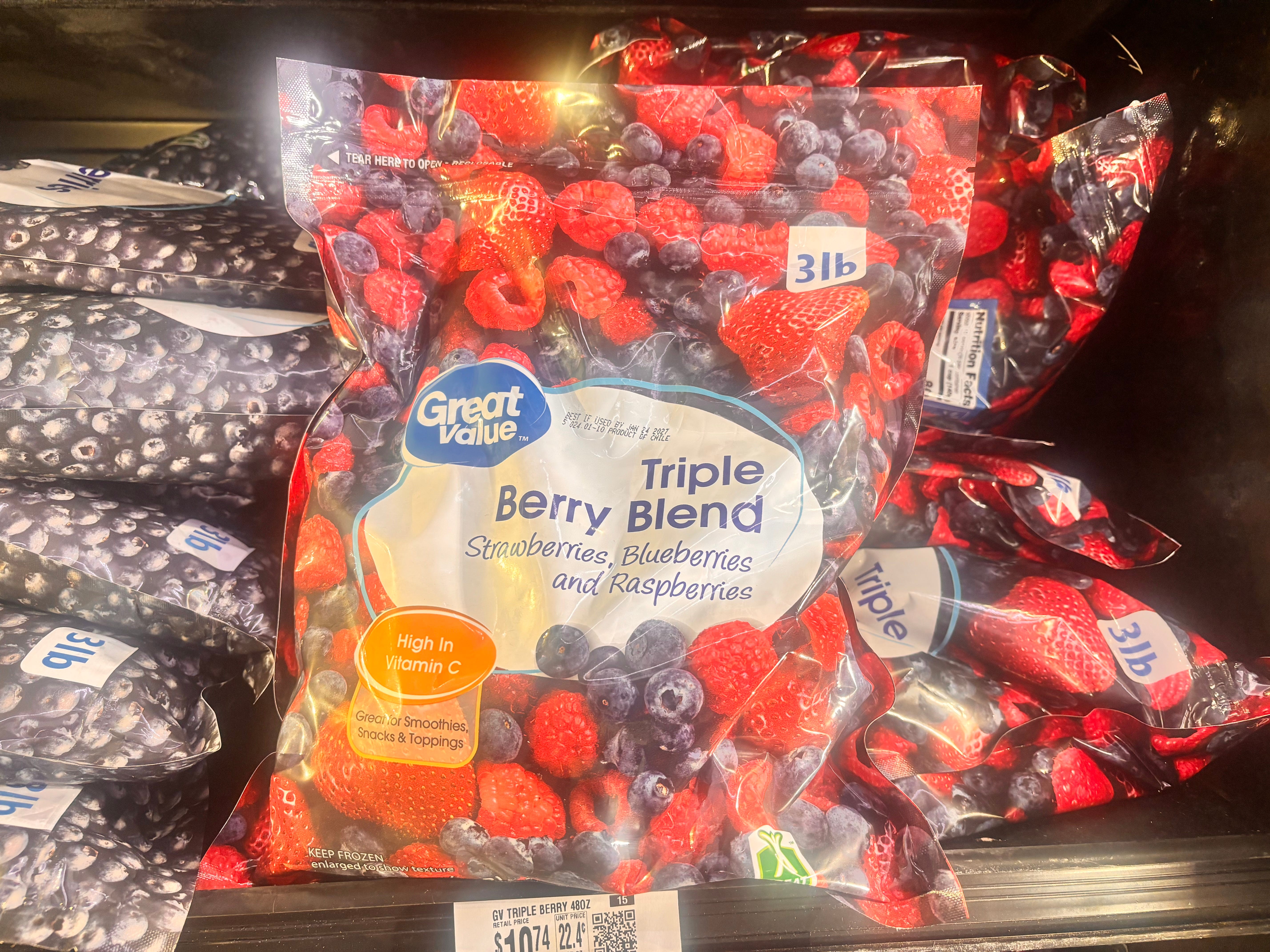 Great Value triple berry blend