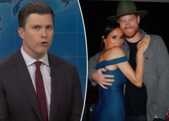 Prince Harry, Meghan Markle brutally roasted on ‘SNL’ as Colin Jost says UK wants the US to ‘keep’ the royals