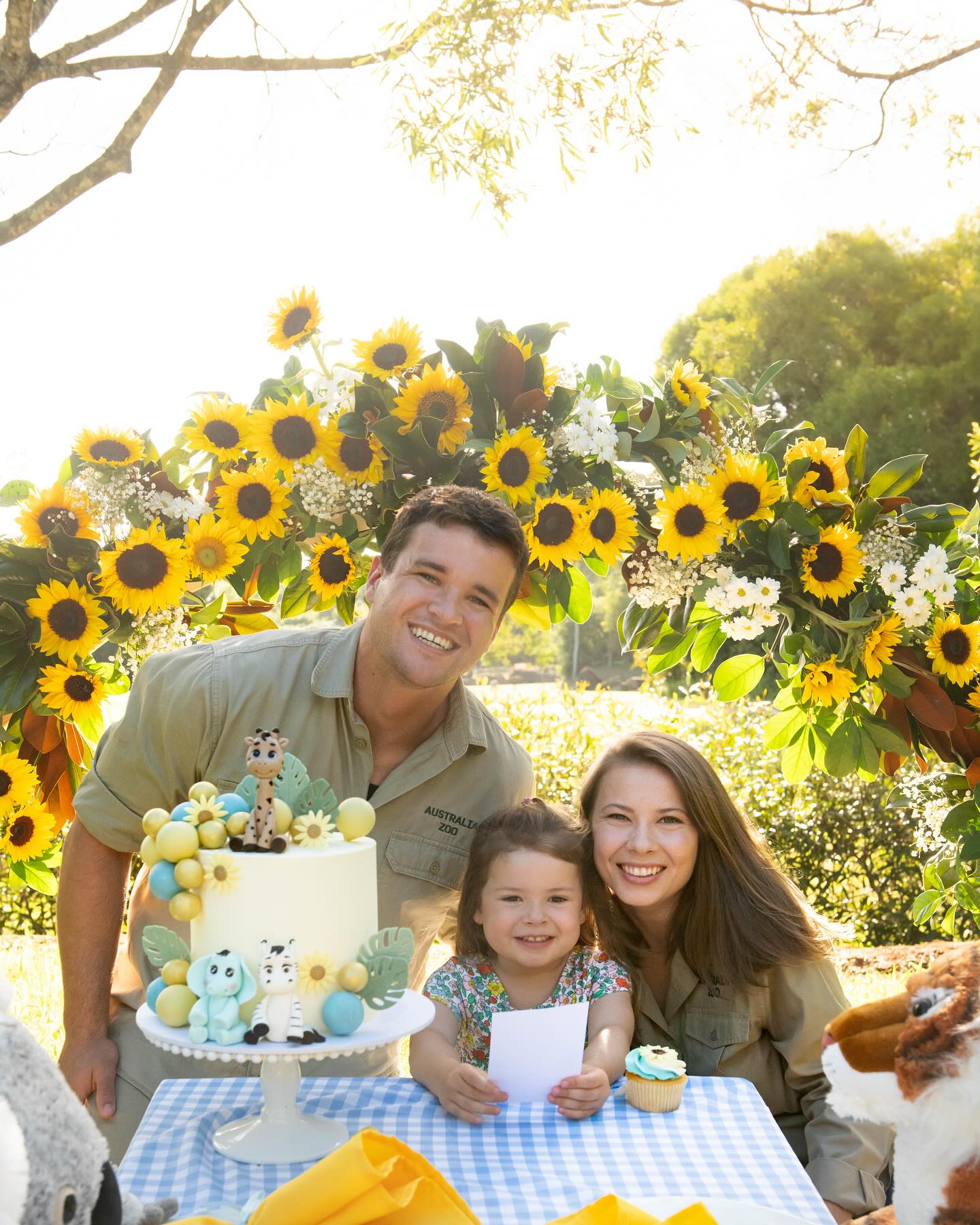 Bindi Irwin, her husband and their daughter