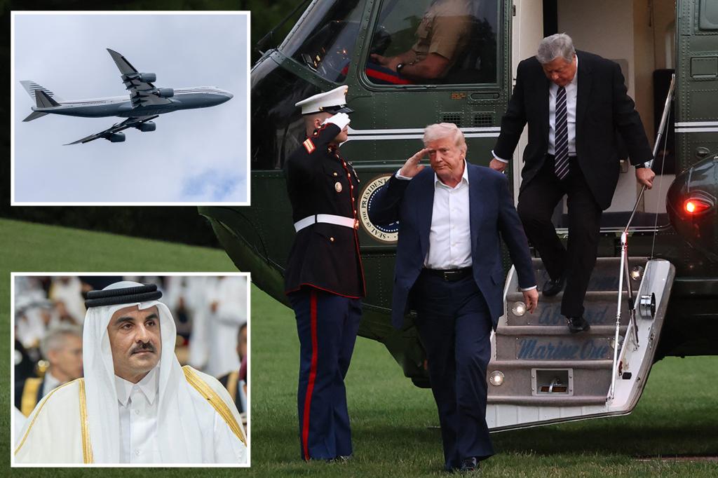 Trump set to receive $400 million ‘flying palace’  from Qatar to use as Air Force One: report
