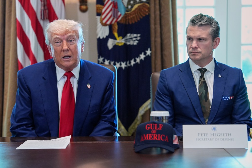 President Trump and Pete Hegseth
