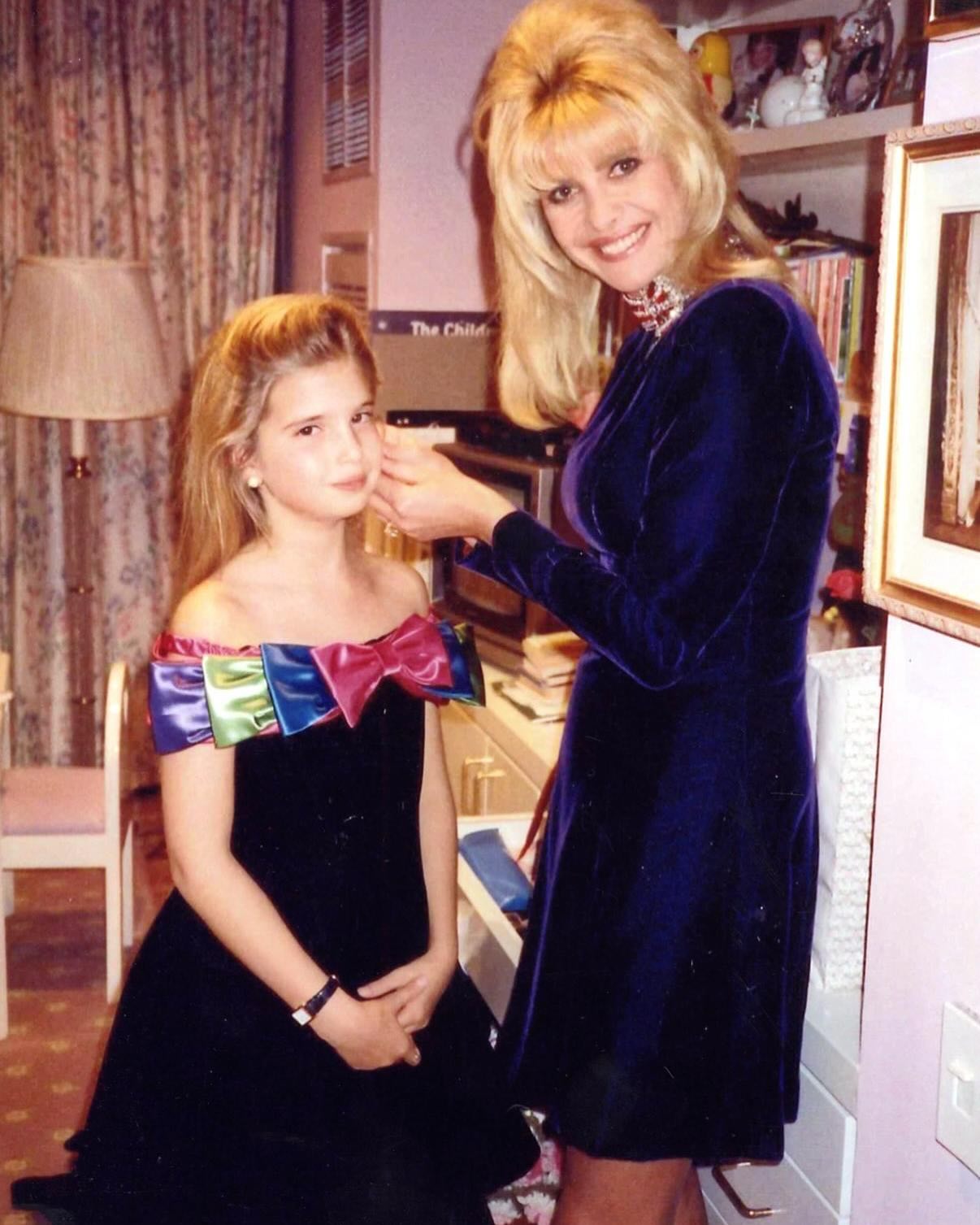 Ivanka Trump with her mom, Ivana