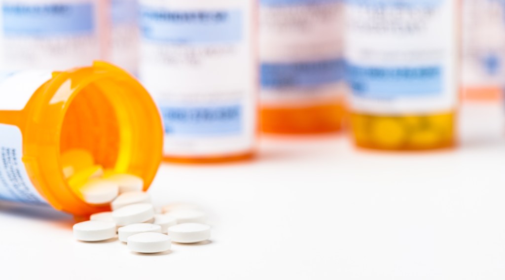 Assortment of prescription medication and pill tablets