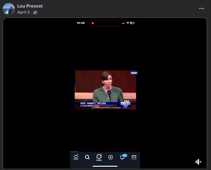 Nancy Pelosi clip