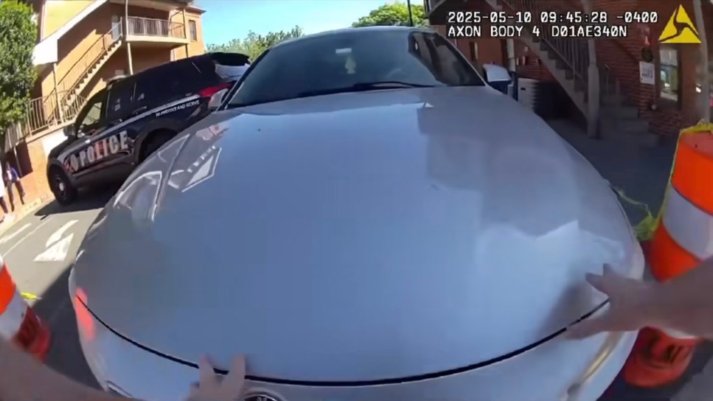 Kai DeBerry-Bostick hits cop.