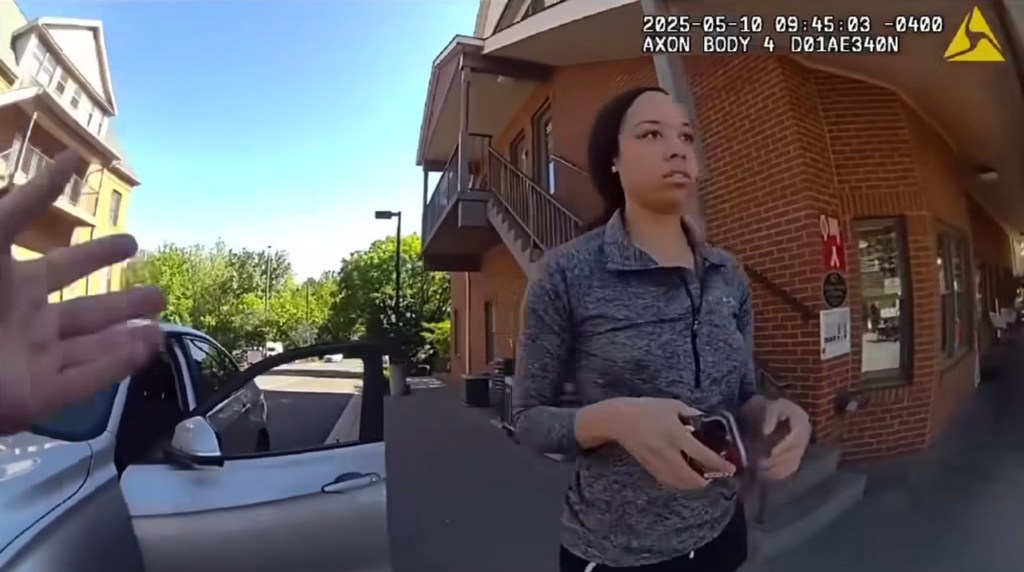 Kai DeBerry-Bostick's tantrum with a Maryland police officer.