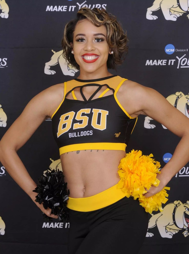 Former Bowie State cheerleader Kai DeBerry-Bostick.