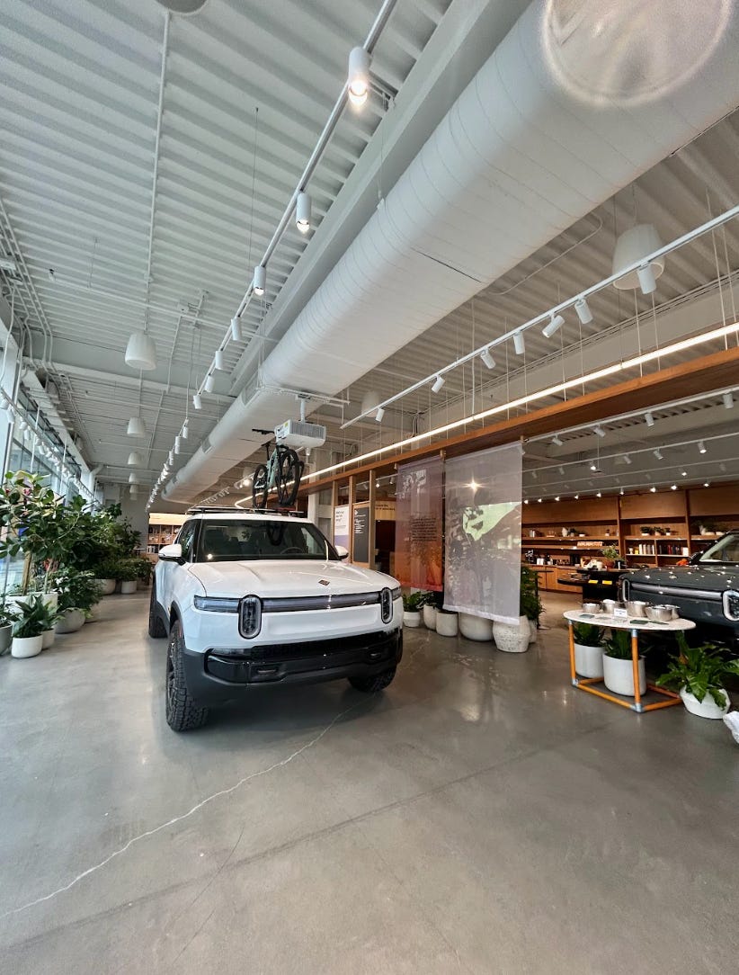 Rivian concept store vehicle