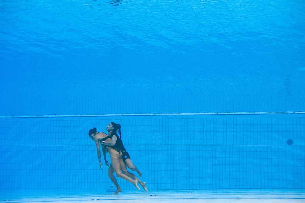 Anita Alvarez after going unconscious in pool during Budapest